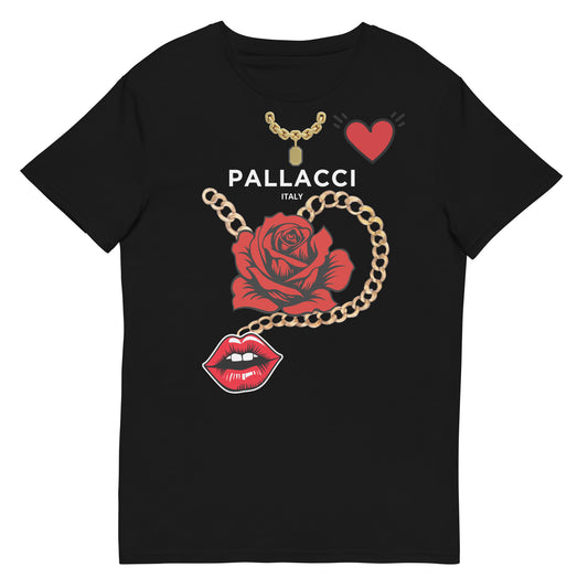 COTTON T-SHIRT WITH CLASSIC PALLACCI PRINT 2XL mens-premium-cotton-t-shirt-black-front-67b64e5d04129