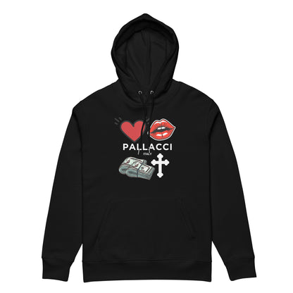 COTTON HOODED SWEATSHIRT WITH PRINT 2XL unisex-essential-eco-hoodie-black-front-67c0e4c5d7dc1