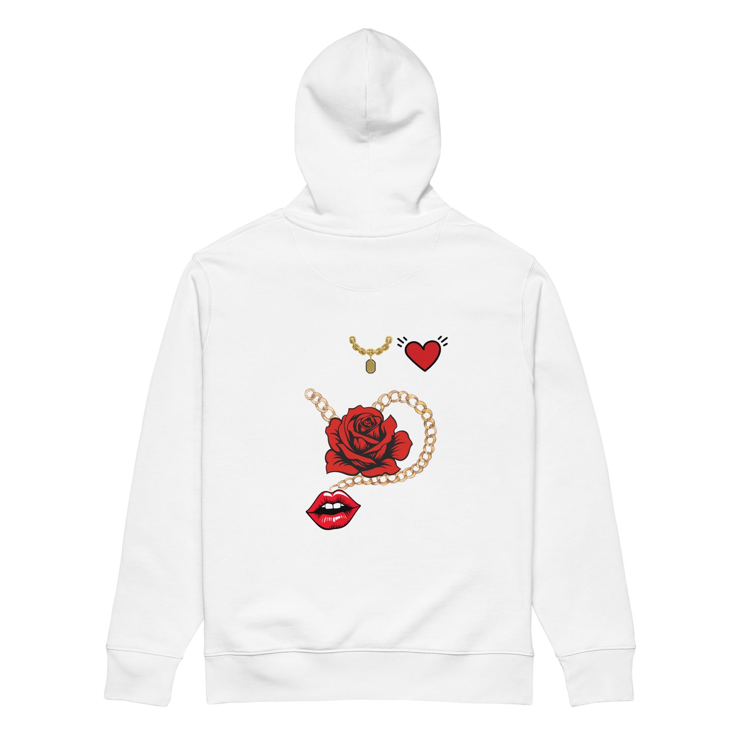 COTTON HOODED SWEATSHIRT WEALTH WHISPERS unisex-essential-eco-hoodie-white-back-67c0e426d58a5